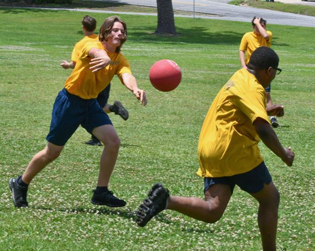 PHOTOS: Benjamin Russell Navy JROTC plays kickball