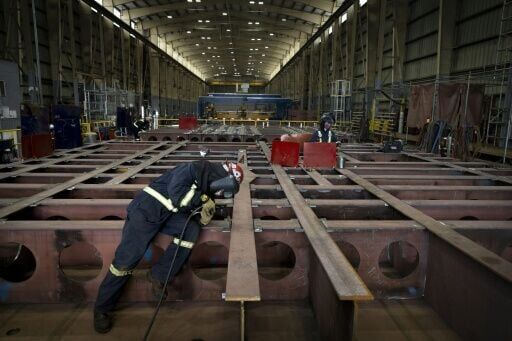 Polar Icebreaker under construction at Seaspan Shipyards in Vancouver