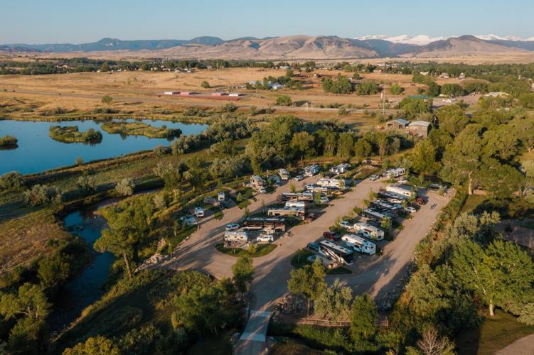 Breathtaking views of the Bighorn Mountains from the Buffalo KOA Journey.