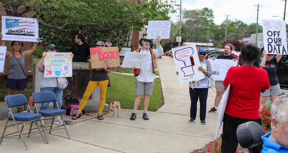 Community members partake in nationwide Hands Off rally