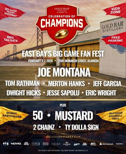 Exciting lineup of athlete alumni, artists and programming at the Celebration of Champions at Gold Bar Distillery in Alameda, CA