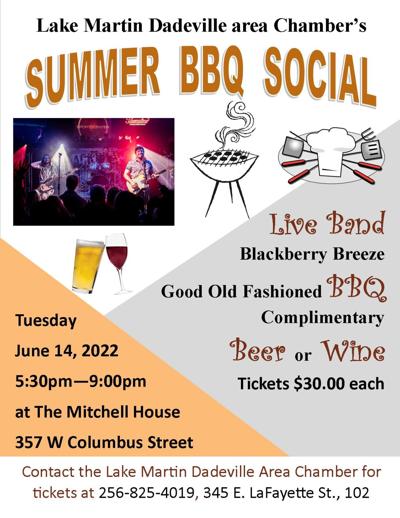 2nd annual Dadeville Summer BBQ set for June 14