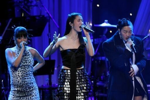 (L-R) Rei Ami, Ejae and Audrey Nuna will perform the infectious hit 'Golden' from 'KPop Demon Hunters' on Oscars night