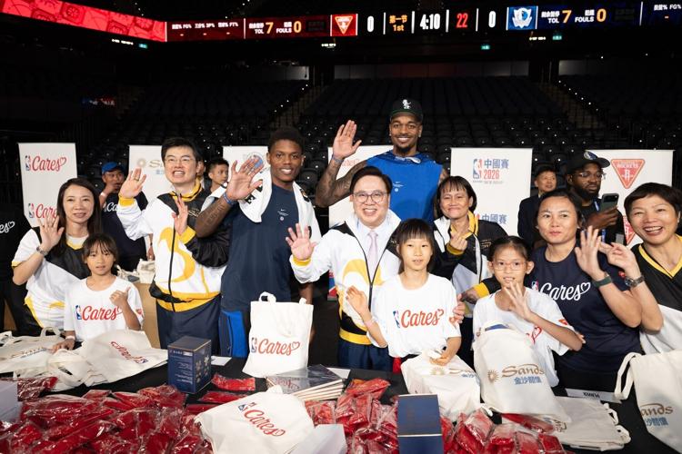 Current players from the Dallas Mavericks and Houston Rockets join local students at The Venetian Arena Oct. 8 for a basketball clinic and to assemble goodie bags on Tip-Off Day, the second event of the Impact Week. The event attracted approximately 400...