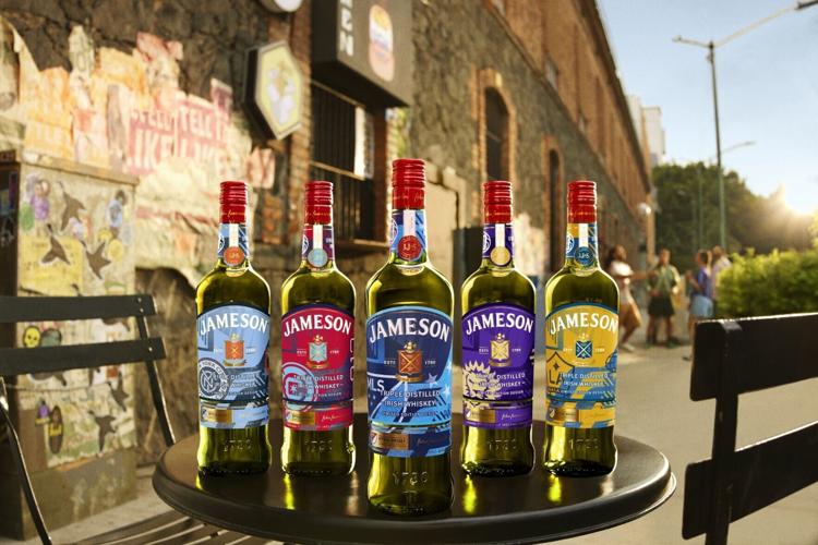 Left to right: New York City FC, Chicago Fire FC, National MLS, Orlando City SC, LA Galaxy limited-edition bottles.
