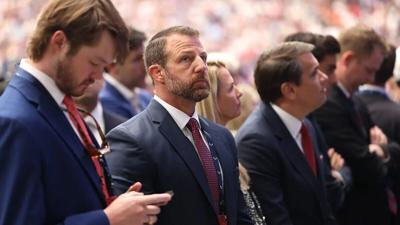 Sen. Markwayne Mullin Attends Charlie Kirk Memorial