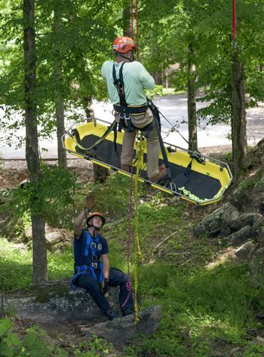 Firefighter train for technical rescues at the Sportsplex