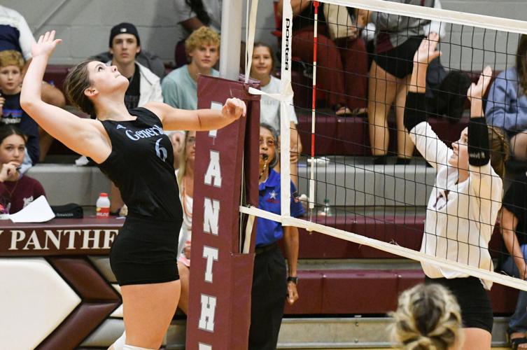 PHOTOS: Horseshoe Bend volleyball visits Elmore County