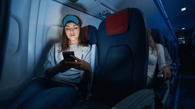 Cannot sleep on the plane Unsplash