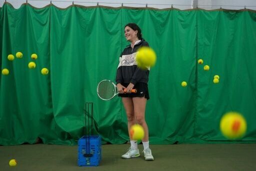 Yevenhelina Tuturiko, 14, who met most of her friends in Kharkiv during a break in France