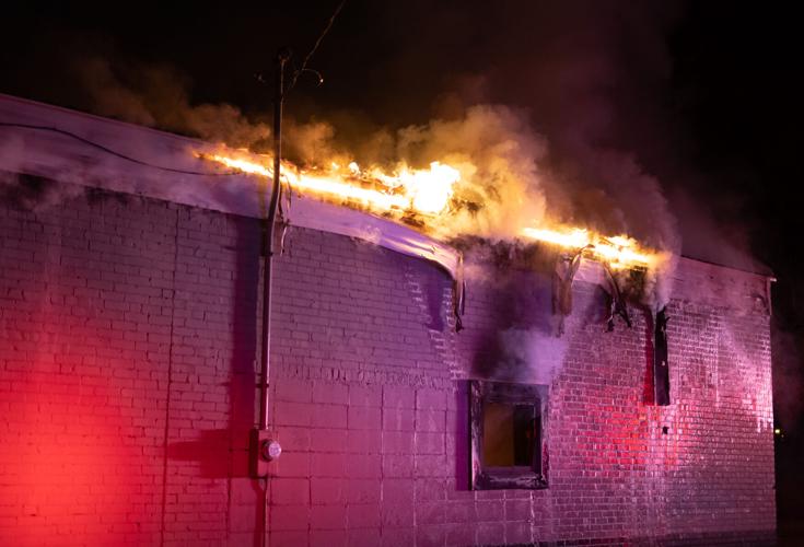 Photos: Firefighters battle blaze at McGhee Furniture Warehouse