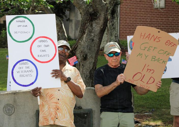 Community members partake in nationwide Hands Off rally