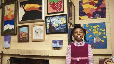 Sharing her flair for art