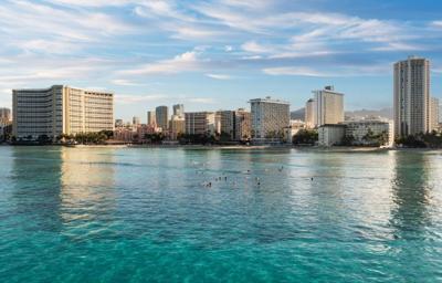Ariel view of Marriott Waikiki Collection