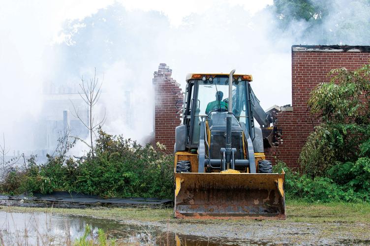 PHOTOS: Old Camp Hill School destroyed by fire