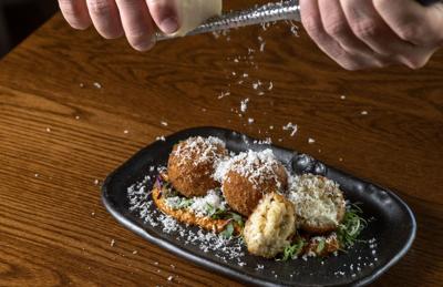 Roasted Poblano Butter Arancini