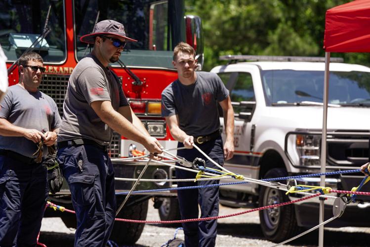 Firefighter train for technical rescues at the Sportsplex