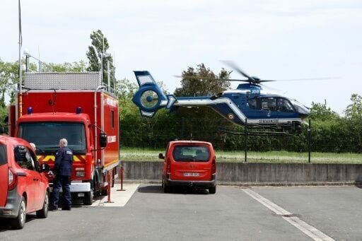 Around 600 police and 45 firefighters have been deployed at the site