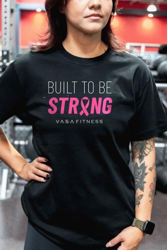 VASA Fitness Built to Be Strong Breast Cancer Awareness Shirt