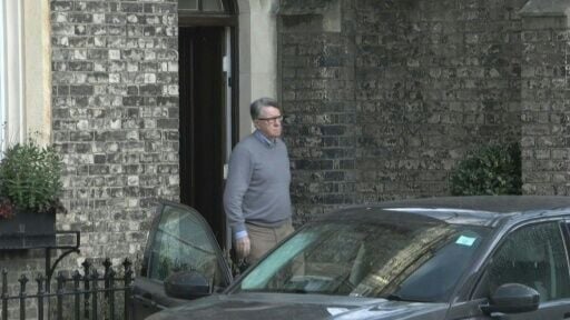 Mandelson leaves his home as new Epstein documents to be released