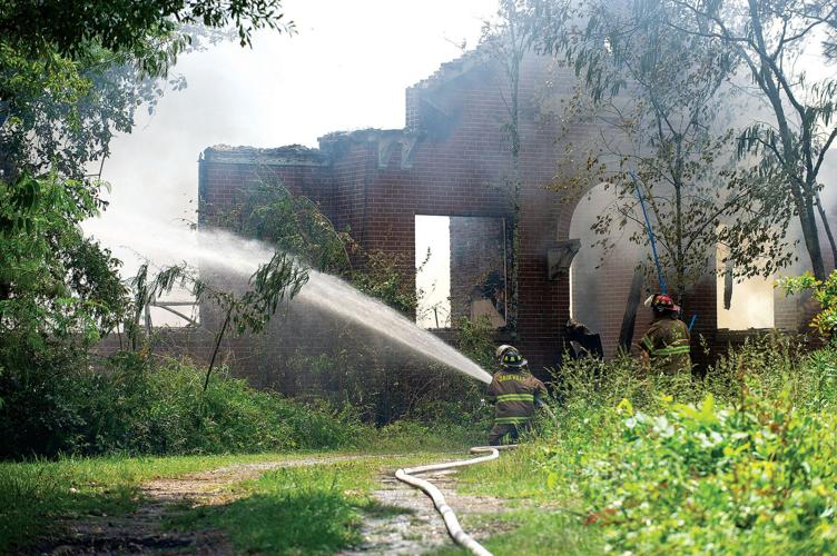 PHOTOS: Old Camp Hill School destroyed by fire