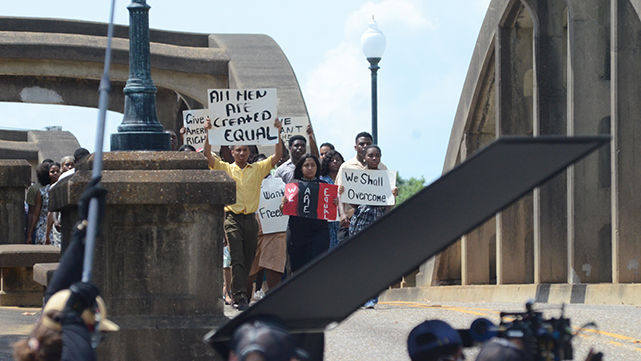 PHOTOS: "Son of the South" filming at Bibb Graves Bridge