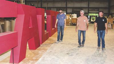F-A-L-C-O-N-S: Wellborn Industries produces massive letters for new stadium