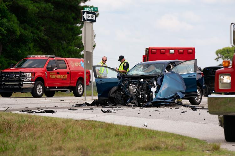 PHOTOS: Roll-over collision on 280 and Dean Rd