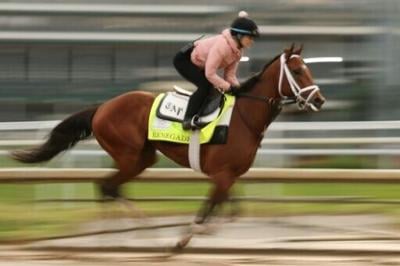 Renegade trains at Churchill Downs ahead of the 152nd Kentucky Derby