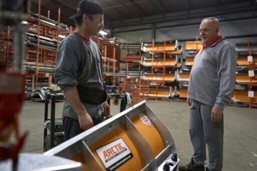 Mike Schulz, president of Arctic Snowplows, at the company's factory in London, Ontario
