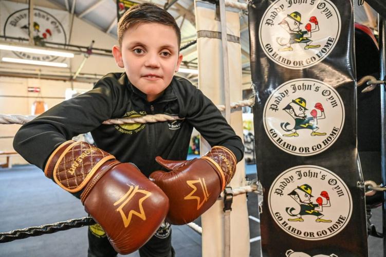 Young blind boy defies the odds after taking up boxing