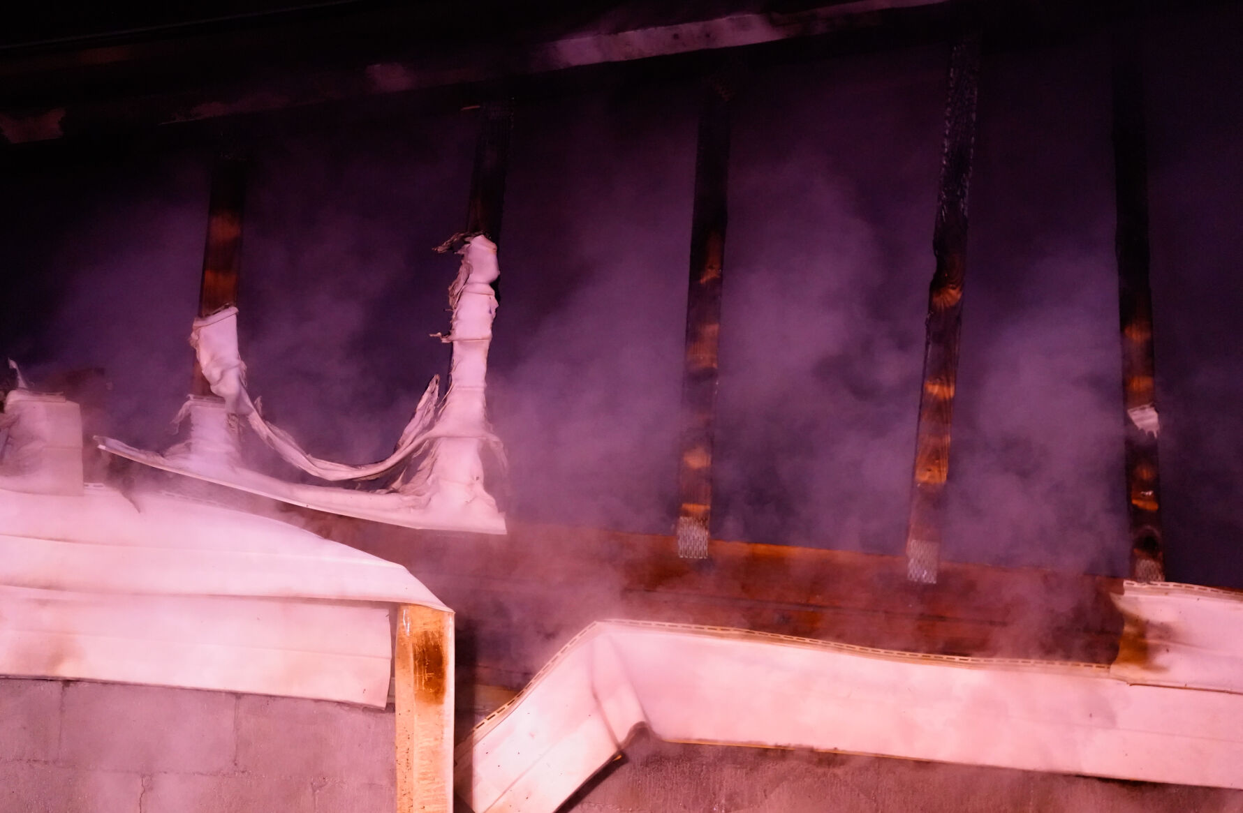 Photos: Firefighters battle blaze at McGhee Furniture Warehouse