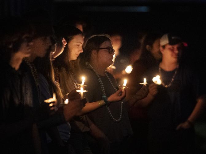 PHOTOS: Candle light vigil for Elmore County High School student Gardner Cameron