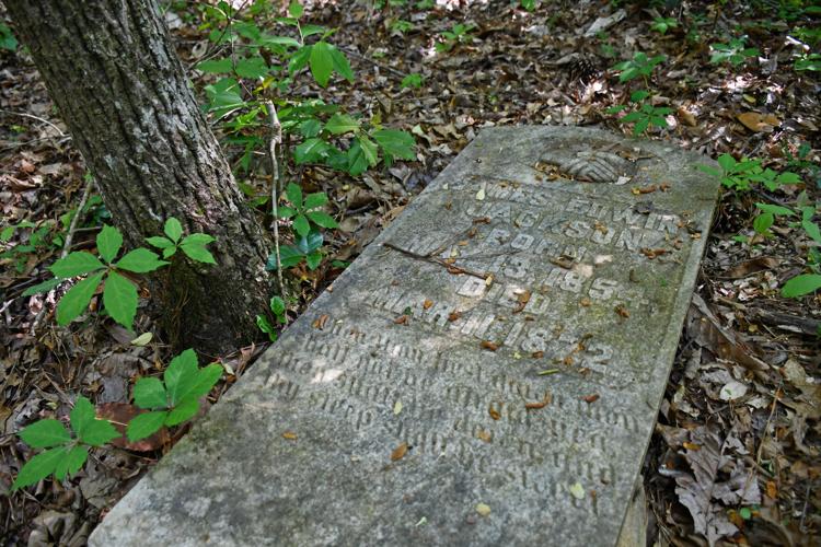 PHOTOS: Dozens of old Youngsville graves lie in the woods of the Russell Mills estate
