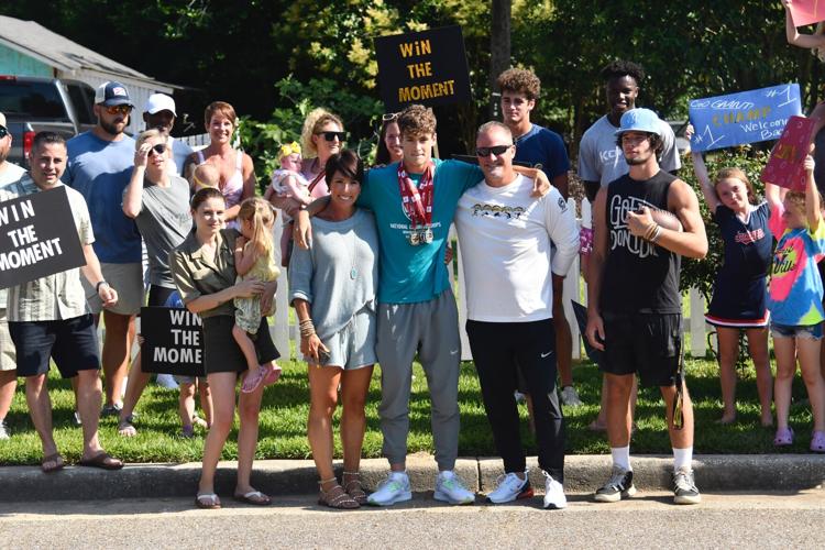 Wetumpka's Grant Weighall, a Paralympics National Champion, celebrated by family and friends