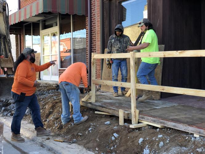 Downtown revitalization construction begins