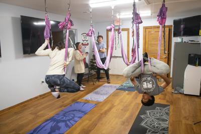 Aerial yoga lands in Wetumpka