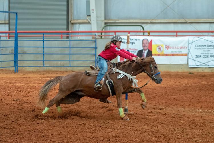 Paisley Burdette running poles on Bolt