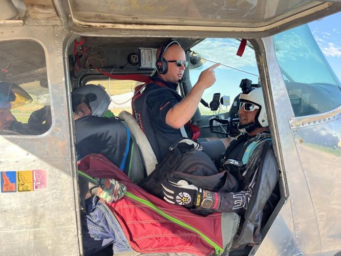 Wingsuit athletes Elijah Weber, Ray Armani, and Stetson Crane are loaded up at DZONE Skydiving in Parma, ready to compete for the Idaho State Record.