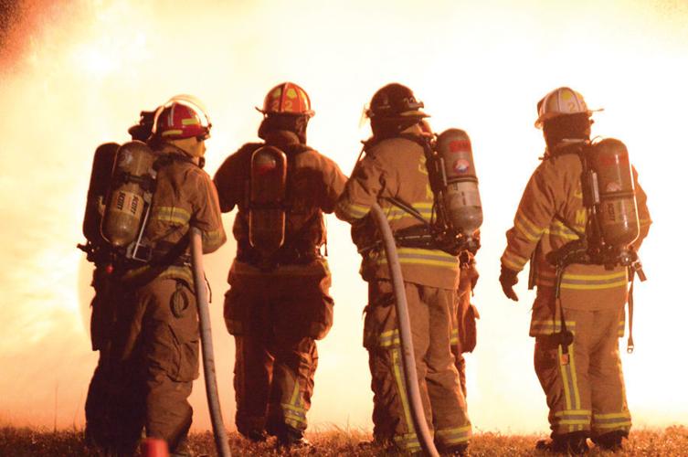 Local VFD’s fight propane tank blaze in combined practice session