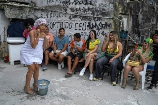 Ingrid Ohara, a Brazilian influencer with 12 million followers on Instagram and 20 million on TikTok, walks across the rooftop in a shower cap and bathrobe which she throws off to reveal a skimpy dress, twirling as the drone zooms away
