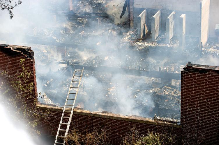 PHOTOS: Old Camp Hill School destroyed by fire
