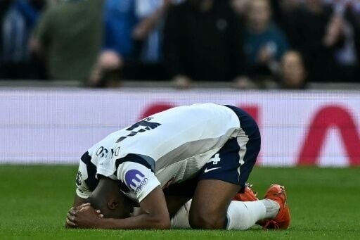 On the floor: Relegation-threatened Tottenham cannot afford any more slip-ups