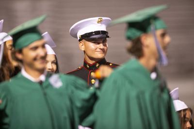 Marine and high school graduation in the same day