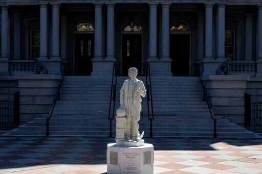 A statue of Christopher Columbus now stands near the White House at the Eisenhower Executive Office Building