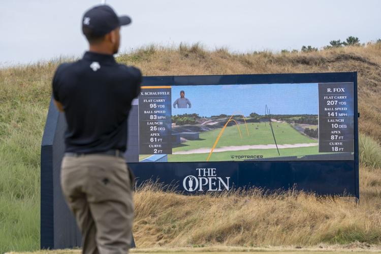 Toptracer Range video board at The 154th Open Championship