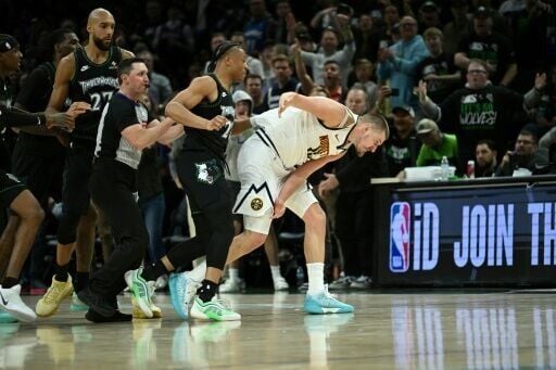 Nikola Jokic enraged the home crowd by sparking a brawl with Jaylen Clark