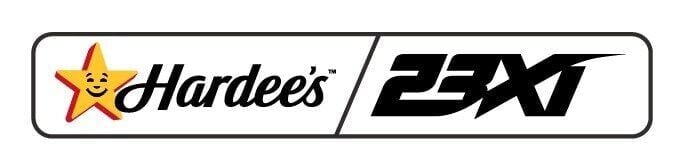 Hardee's and 23XI Partner Logo