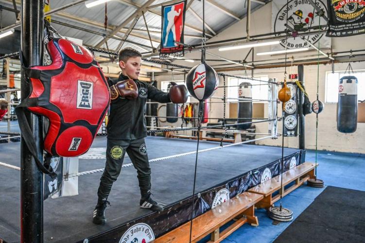 Young blind boy defies the odds after taking up boxing