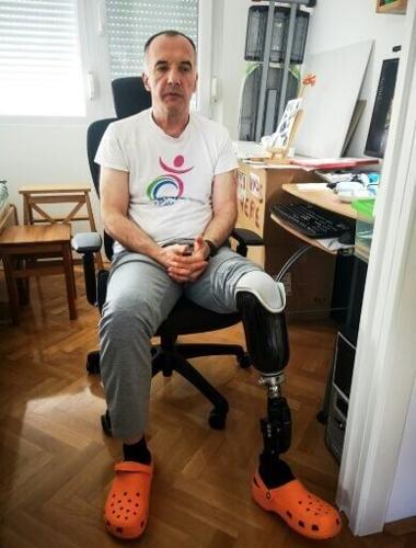 Mirsad Tokic, who worked disarming landmines for years, had several close calls before a blast took his leg in 2007